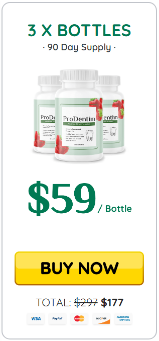 Price of a three-bottle pack of ProDentim